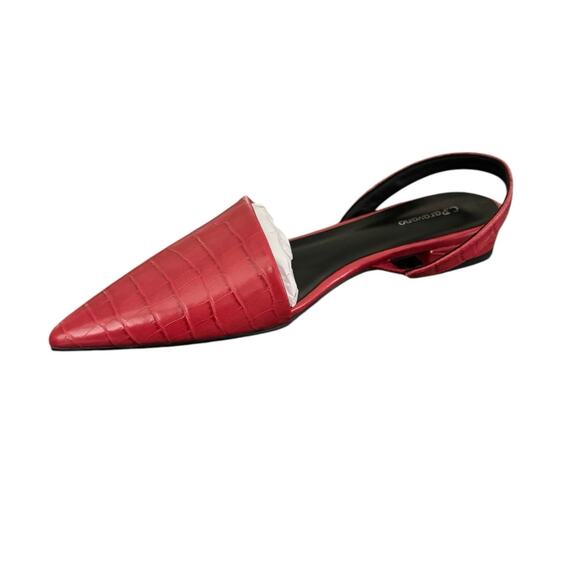 NIB! C.Paravano Slingback Flats in Red - Size EU 42 / US 11.5 - Picture 3 of 10